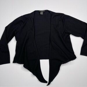 Sunny Taylor Lightweight Cardigan Sweater Silk Black Date Cocktail Y2K
